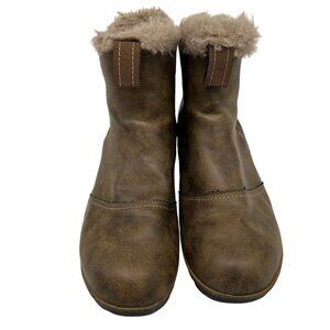 JBU By Jambu Womens Eagle Water resistant Ankle Boots 9.5M Brown Faux Leather